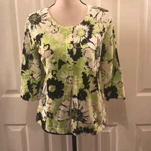 Floral Print Cardigan